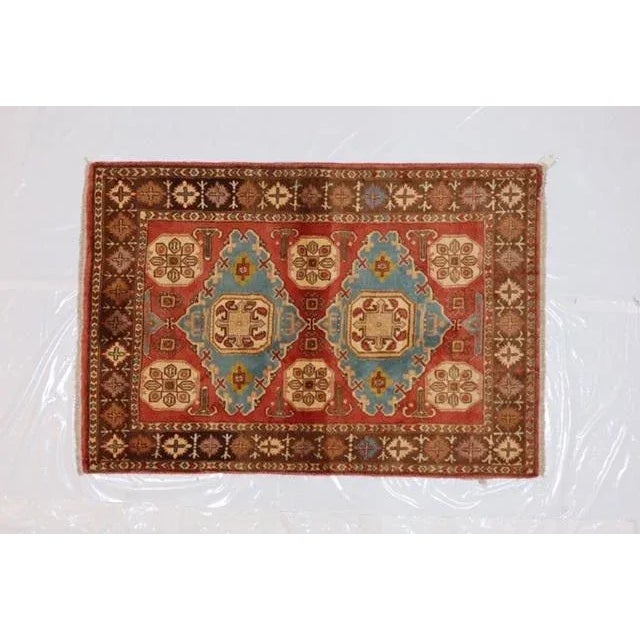 Wool on wool pile genuine hand made very fine Persian Bijar-