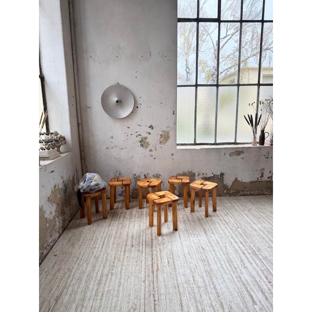 Stools by Olof Ottelin, Finland, 1950, Set of 6 For Sale - Image 4 of 18
