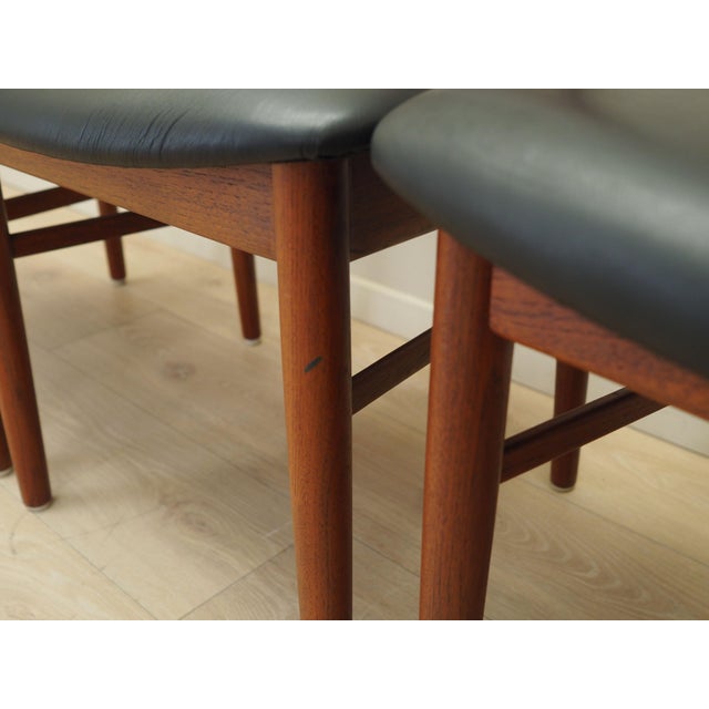 Danish Teak Chairs by Henning Kjærnulf for Bruno Hansen, D960s, Set of 4 For Sale - Image 14 of 18