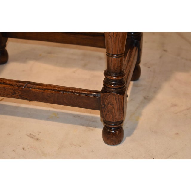 Brown Pair of 19th Century Elm Joint Stools From England For Sale - Image 8 of 11