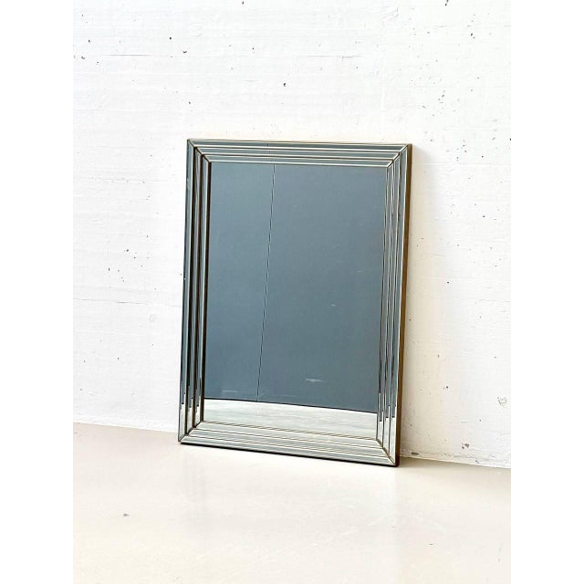 Wall Mirror Framed with Beveled Mirror Glass For Sale - Image 11 of 11