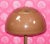 Golden Mushroom Floor Lamp with Brown Shade from Cosack Leuchten, 1970s For Sale - Image 5 of 11