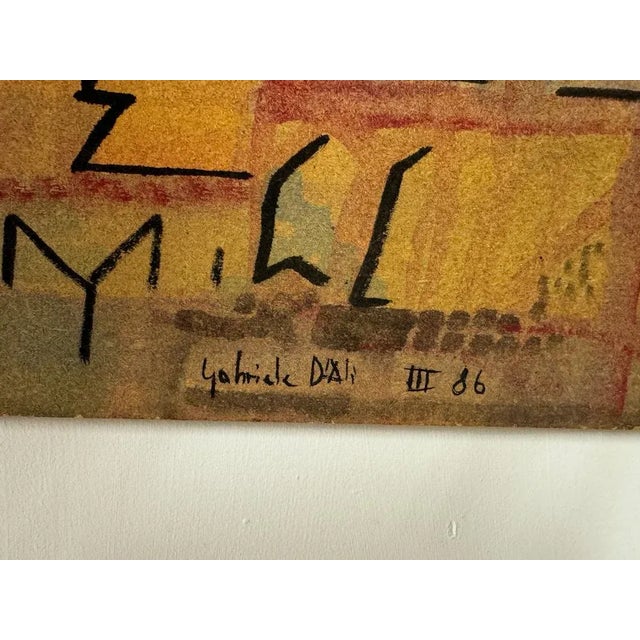 Gabriele Dali, Abstract Composition, 1980s, Painting on Board For Sale - Image 4 of 9