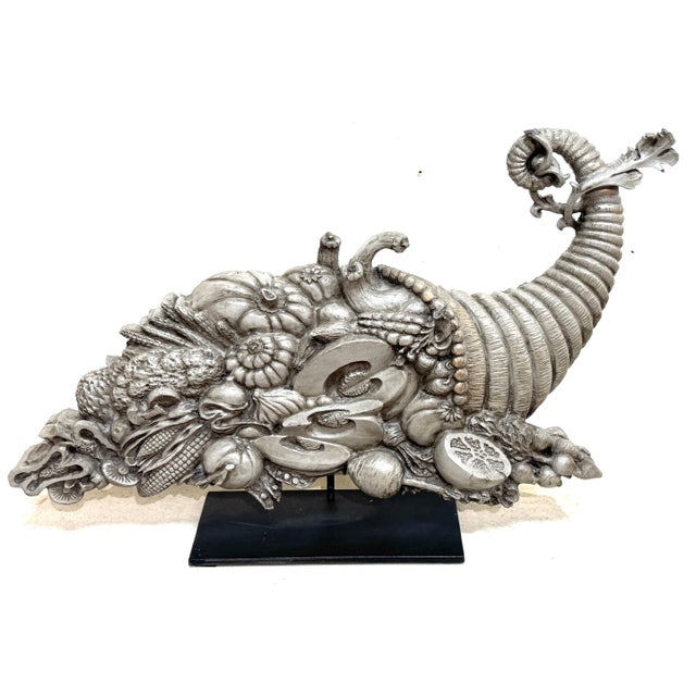 Pair of Continental Carved and Polychromed Wooden Cornucopias, 19th Century For Sale In Greensboro - Image 6 of 18