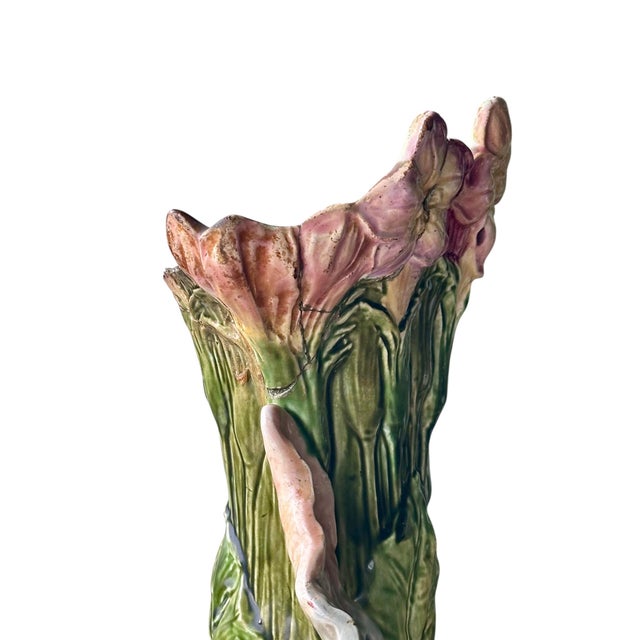 Antique Continental Majolica Blackamoor Vase For Sale - Image 11 of 11