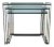 Max Sauze Isocele Iron + Glass Nesting Tables for Atrow - Set of 3 For Sale