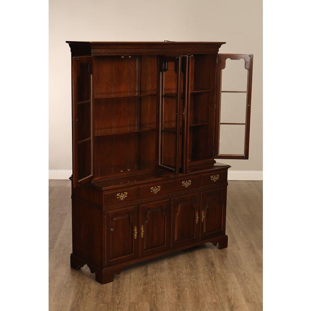 Ethan Allen Ethan Allen 'Georgian Court' Cherry China Cabinet For Sale - Image 4 of 18