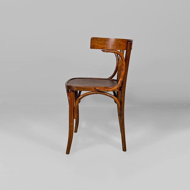 Mid-Century Modern Mid-Century Modern Italian Armchairs in Wood, 1940s, Set of 4 For Sale - Image 3 of 13