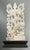 Carved Chinese Panel Village This piece measures just over 4.5" tall by 2" wide. Some chipping on the wood base finish,...