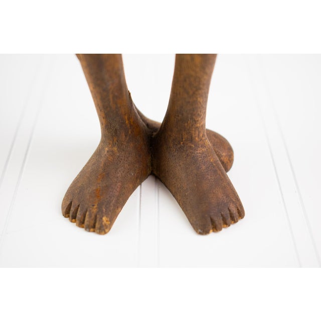 Postmodern Absctract Sculptural Form - Carved Wood and Copper For Sale - Image 10 of 17