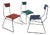 Vintage Metal and Plastic Scoubidou Chairs, 1950s, Set of 3 For Sale