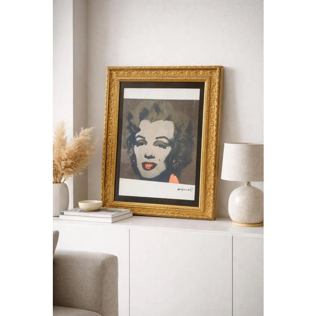 21st Century Baroque Framed Marylin Monroe 92/125 Lithography by A. Warhol For Sale - Image 10 of 13
