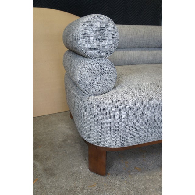 Brigette Romanek Mitchell Gold + Bob Williams Art Deco Style Modern Lucy Sofa For Sale - Image 6 of 12