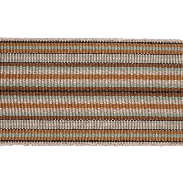 Rustic Sample - Schumacher X Neisha Crosland Topaki Stripe Tape in Mustard For Sale - Image 3 of 3