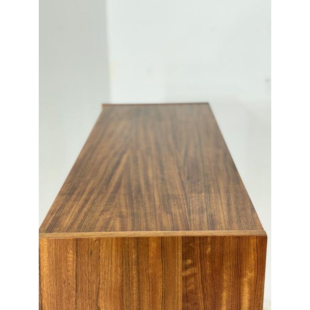 Brown Bookcase in Walnut Veneer, 1960s For Sale - Image 8 of 13