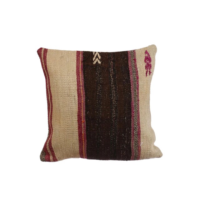 Turkish Kilim Pillow Cover For Sale - Image 4 of 4