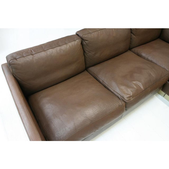 L-Shaped Sofa in Leather by Georg Thams for Vejen Polstermöbelfabrik, Denmark, 1970s For Sale - Image 6 of 18