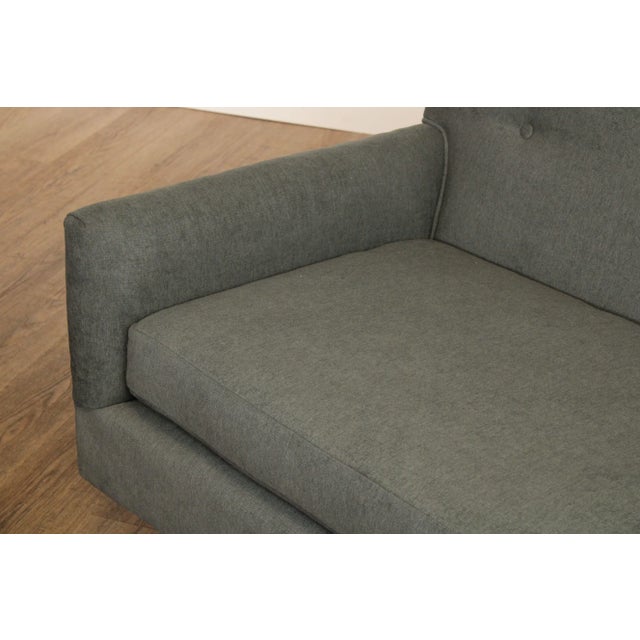 Wood 1960's Mid-Century Modern Newly Upholstered Sofa For Sale - Image 7 of 13