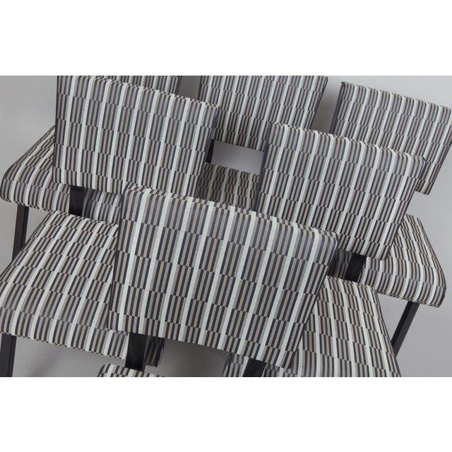 Textile Vintage Art Deco Chairs by Karel E. Ort, 1930s, Set of 6 For Sale - Image 7 of 8