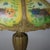 Arts & Crafts Antique Bradley & Hubbard Arts and Crafts Reverse Painted Floral Lamp Signed For Sale - Image 3 of 12