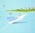 Blue Scott Woodard "Regatta of Sorts" Pastel Blue and Pink Abstract Contemporary Landscape Painting, 2022 For Sale - Image 8 of 11