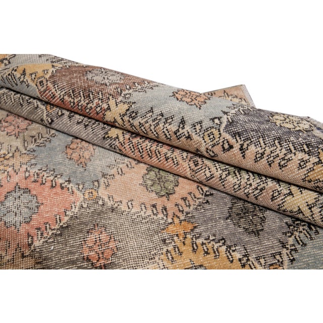 Vintage Turkish Scatter Wool Rug 4 X 7 For Sale - Image 12 of 13