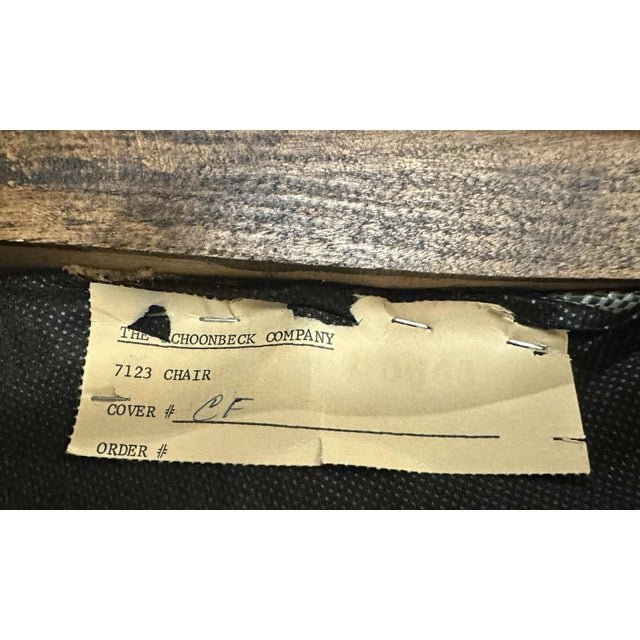 Wood Mid 20th Century Schoonbeck of Grand Rapids Louis XV Oak Fauteuils With New Leather and Embroidery Upholstery - A Pair For Sale - Image 7 of 7