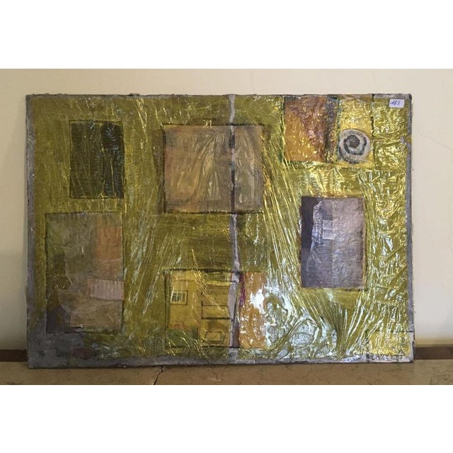 This stunning abstract artwork was made in 1967, by the well known Italian artist Ermete Lancini. The artwork is a...