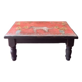 Vintage Painted Coffee Table, 1970s For Sale