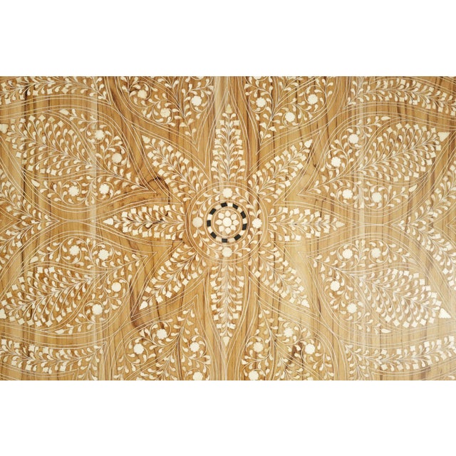 Octagon Mogul Style Wood Coffee Table For Sale In Los Angeles - Image 6 of 8