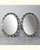 Large Mid-Century Modern Metal Ornate Oval Mirrors, 1980s, Set of 2 For Sale - Image 6 of 6
