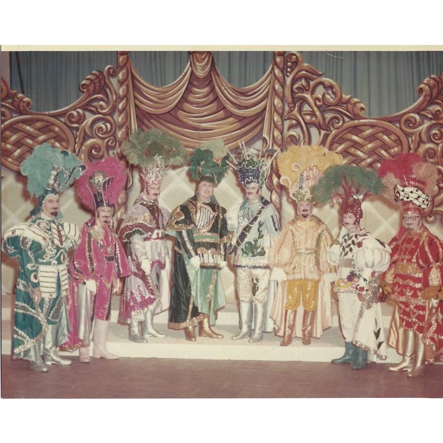1960s Mardi Gras Krewe court color photograph probably taken by Alma Allen (1910-2011) of Allyn Studios. Allen took the...
