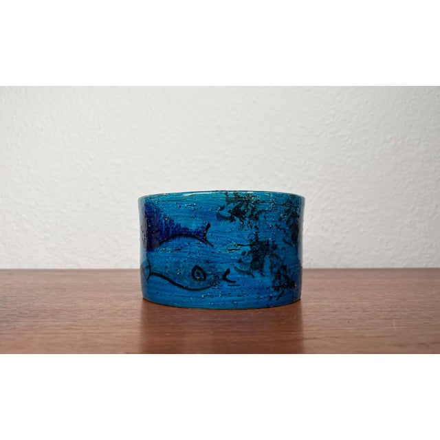 Ceramic Mid-Century Modern Pesce Fish Studio Pottery Bowl by Aldo Londi for Bitossi, Italy, 1960s For Sale - Image 7 of 17