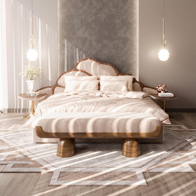 Cream Fifih Bench by HOMMÉS Studio For Sale - Image 8 of 10