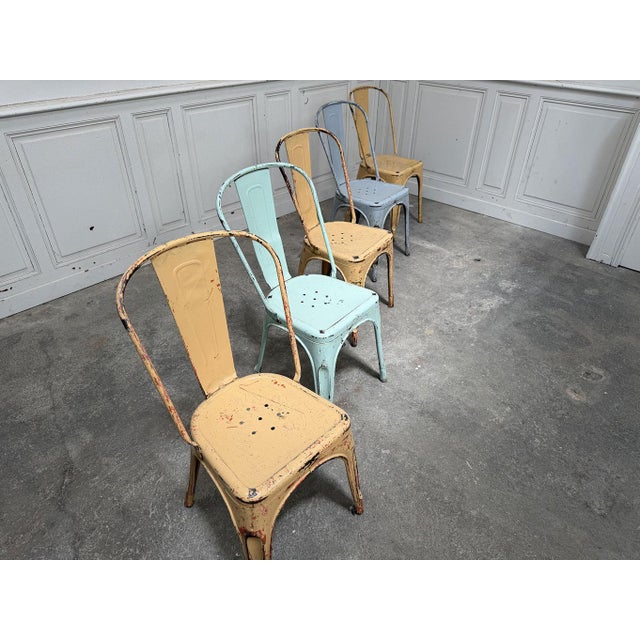 Vintage Tolix Chairs, 1960s, Set of 5 For Sale - Image 8 of 10
