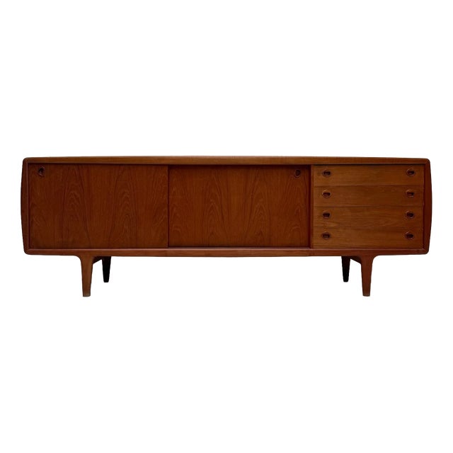 Large Vintage Danish Teak Sideboard by H.P. Hansen, 1960s For Sale