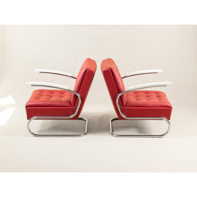 Wood Functionalist Chairs by Hynek Gottwald, 1930s, Set of 2 For Sale - Image 7 of 9