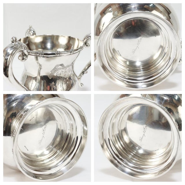Large Antique American Sterling Silver Tyg / Loving Cup by Howard & Co. For Sale - Image 10 of 10