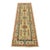 Kazak Runner 2’10” X 8’1” Green Wool Tribal Hand-Knotted Oriental Rug For Sale