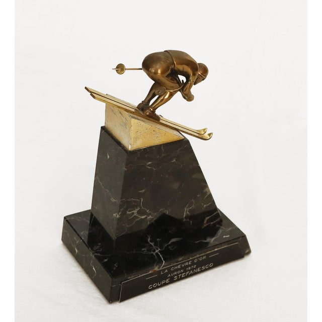 Bronze Ski Jumper, 1972 For Sale - Image 6 of 9