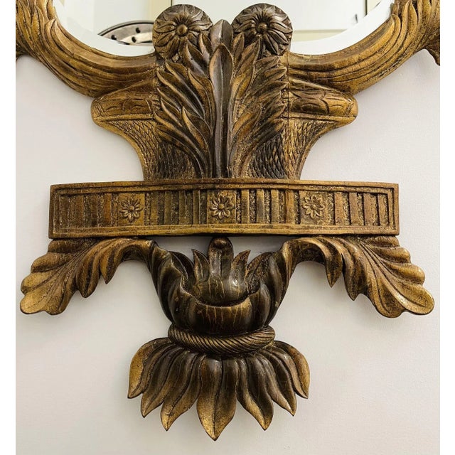 Pair of Giltwood Mirrors, Wall, Console or Pier Mirrors, Italian, 1960s For Sale - Image 9 of 12