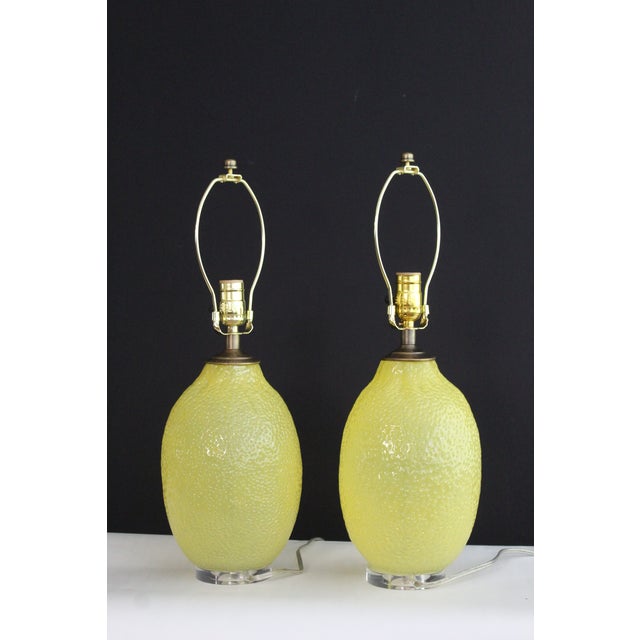 Mid 20th Century Laurel Style Citrus Lamps - a Pair For Sale In Miami - Image 6 of 13