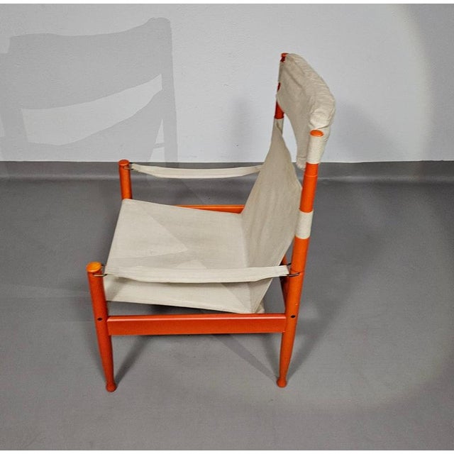 Model 30 Safari Lounge Chair by Erik Worts for Niels Eilersen, Denmark, 1960s For Sale - Image 5 of 18
