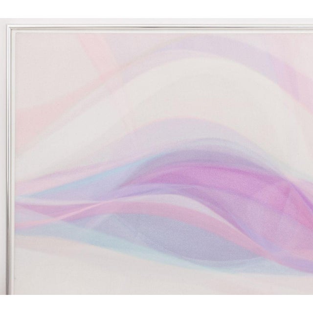 Maxine Feldman "Whispering Surf" Acrylic, 1984 For Sale - Image 4 of 8