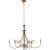 Transitional Eric Cohler for Visual Comfort Signature Double Twist Large Chandelier in Hand-Rubbed Antique Brass For Sale - Image 3 of 4