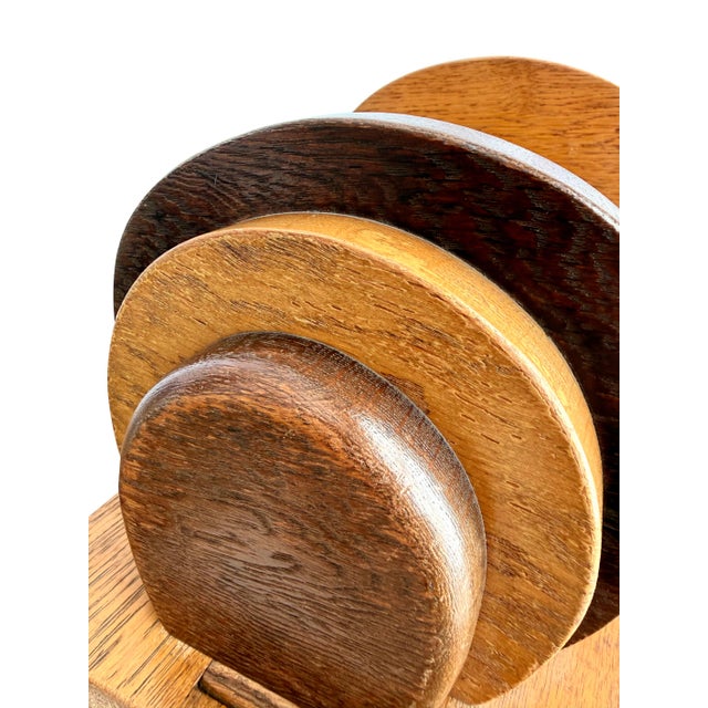 Wood Vintage French Art Deco Wooden Bookend, 1930s For Sale - Image 7 of 9