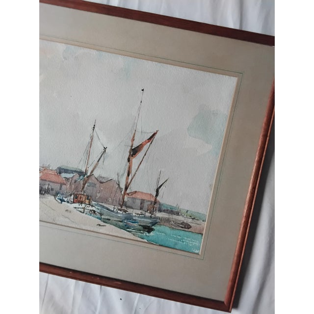 19th Century Andrew Gamley, Watercolour Landscape, 1869, Watercolor, Framed For Sale - Image 5 of 6