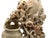 Vintage Soapstone Carvied Triple Vase Birds and Flowers For Sale - Image 10 of 15