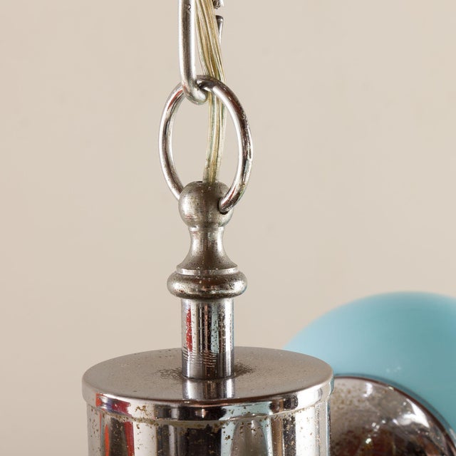 Mid-Century Modern Italian Space Age Sputnik Glass Pendant Light, 1970s For Sale - Image 3 of 9