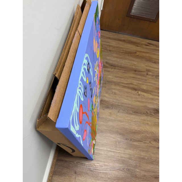 Ak Hardeman - Original Abstract Painting on Canvas - “Psychedelics and a Diplomat’s Son” For Sale - Image 4 of 6